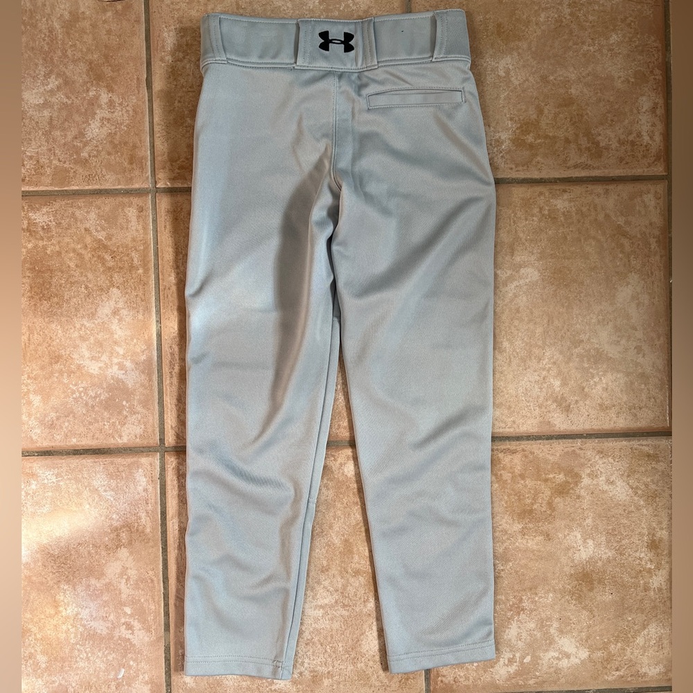 Under Armour Kids small Light Gray baseball Pants - Picture 3 of 3